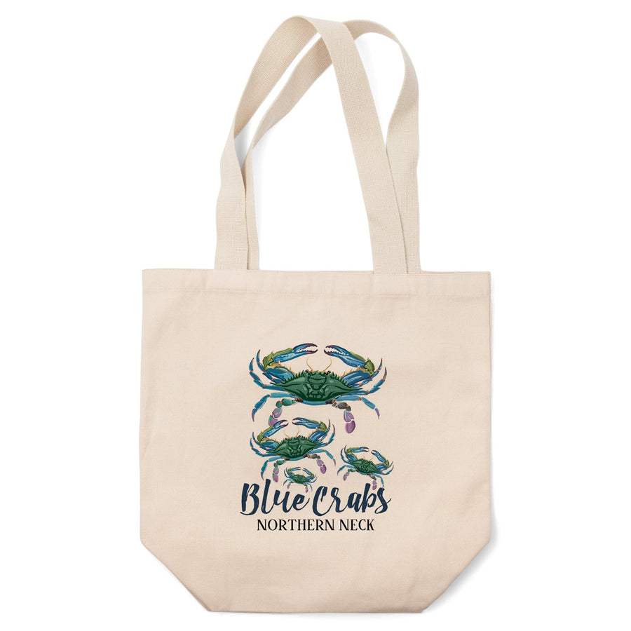 Northern Neck, Virginia, Blue Crabs, Pattern,, Tote Bag Totes Lantern Press 