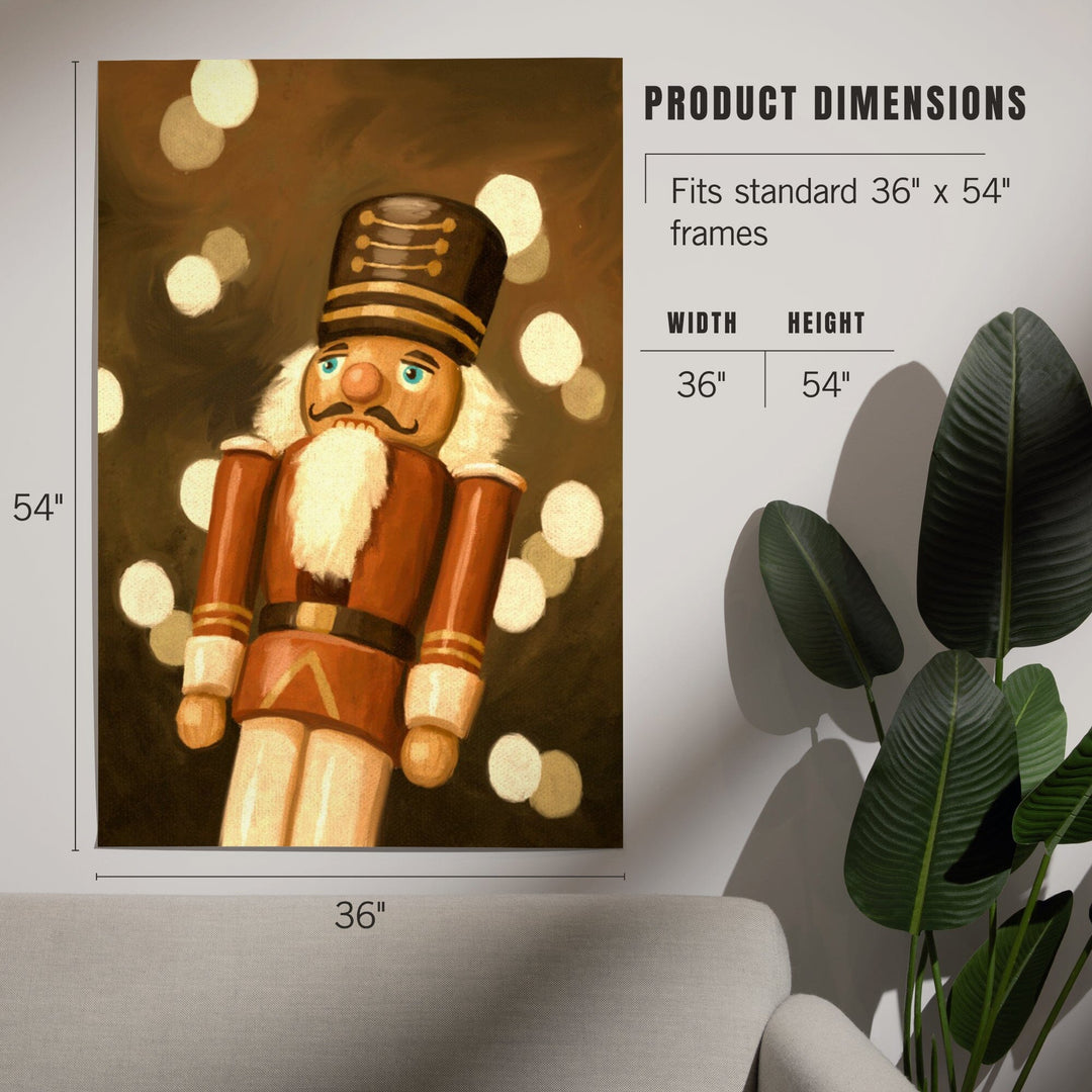 Nutcracker, Christmas Oil Painting, Art & Giclee Prints Art Lantern Press 