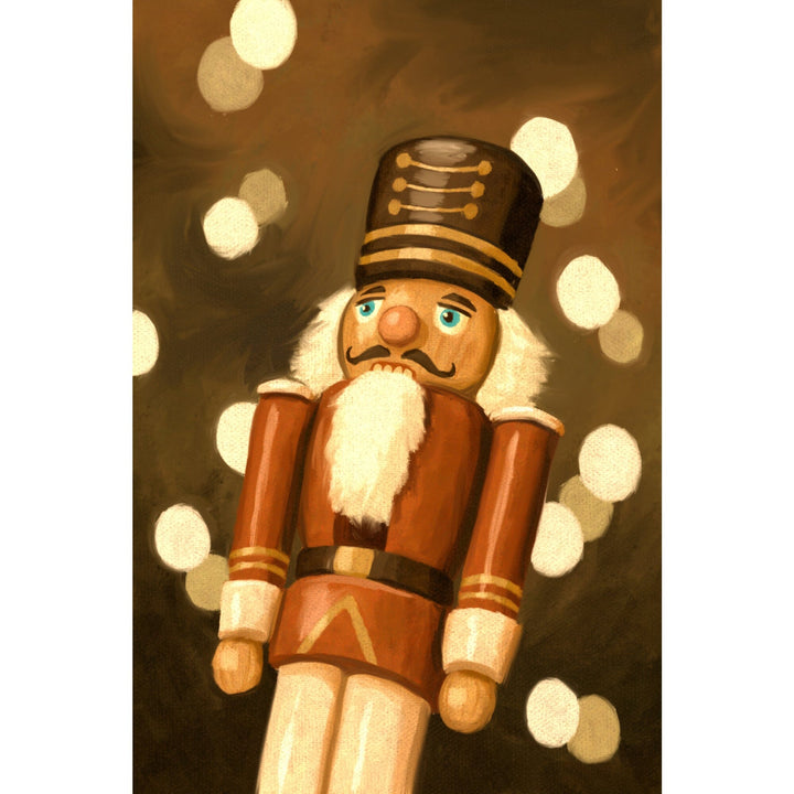 Nutcracker, Christmas Oil Painting, Lantern Press Artwork, Stretched Canvas Canvas Lantern Press 