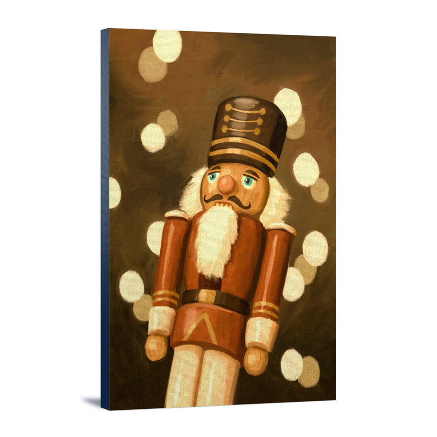 Nutcracker, Christmas Oil Painting, Lantern Press Artwork, Stretched Canvas Canvas Lantern Press 