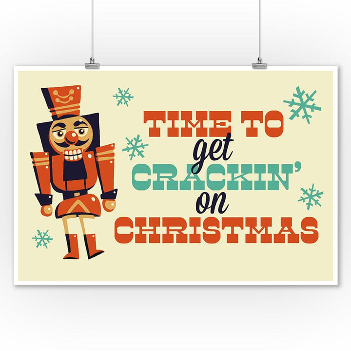 Nutcracker, Retro Christmas, Art & Giclee Prints Art Lantern Press 12 x 18 Art Print 