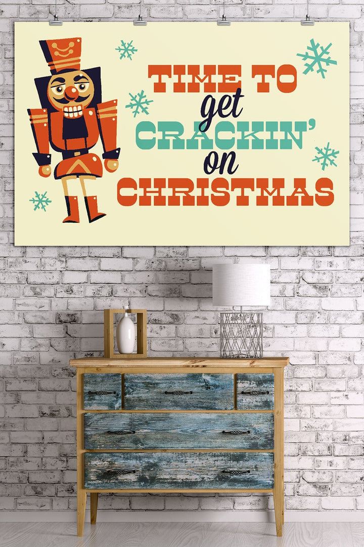 Nutcracker, Retro Christmas, Art & Giclee Prints Art Lantern Press 36 x 54 Giclee Print 