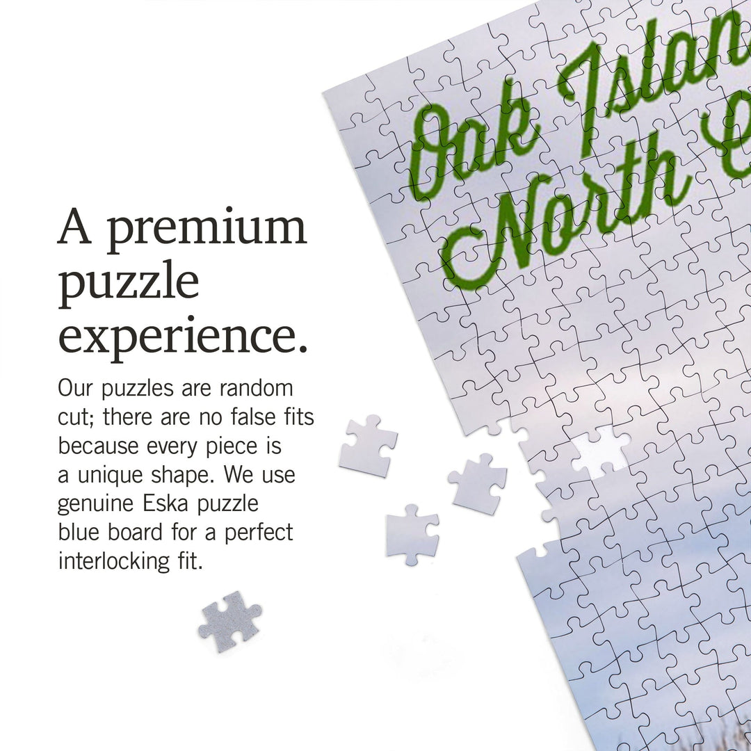 Oak Island, North Carolina, Lighthouse, Jigsaw Puzzle Puzzle Lantern Press 
