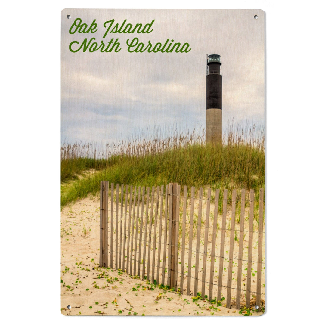 Oak Island, North Carolina, Lighthouse, Lantern Press Photography, Wood Signs and Postcards Wood Lantern Press 