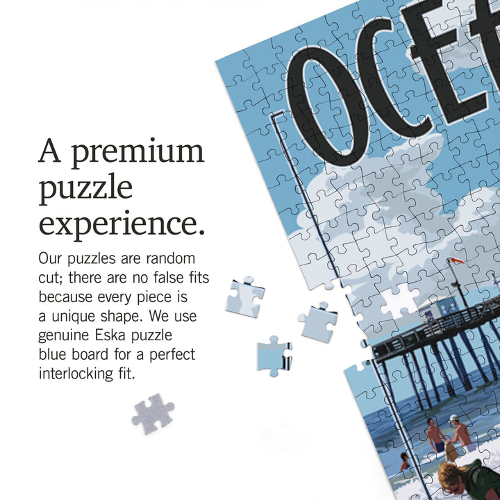 Ocean City, Maryland, Lifeguard Stand, Jigsaw Puzzle Puzzle Lantern Press 