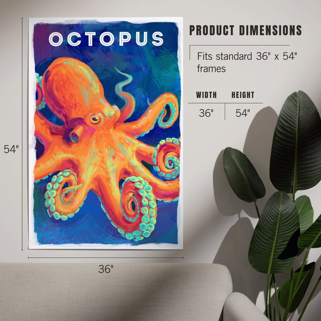 Octopus, Vivid Series, Art & Giclee Prints Art Lantern Press 