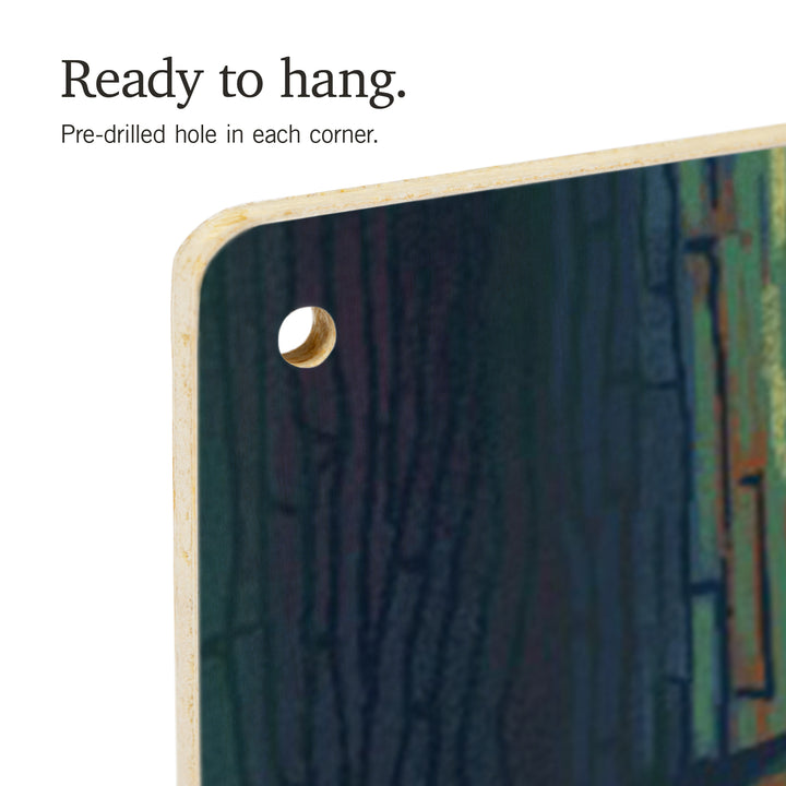 Okanagan Valley, British Columbia, Get Outside, Wanderer, Bigfoot in Forest, Wood Signs and Postcards Wood Lantern Press 