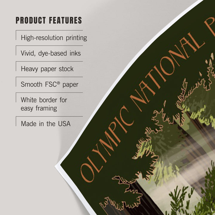 Olympic National Park, Washington, Deer and Fawns, Art & Giclee Prints Art Lantern Press 