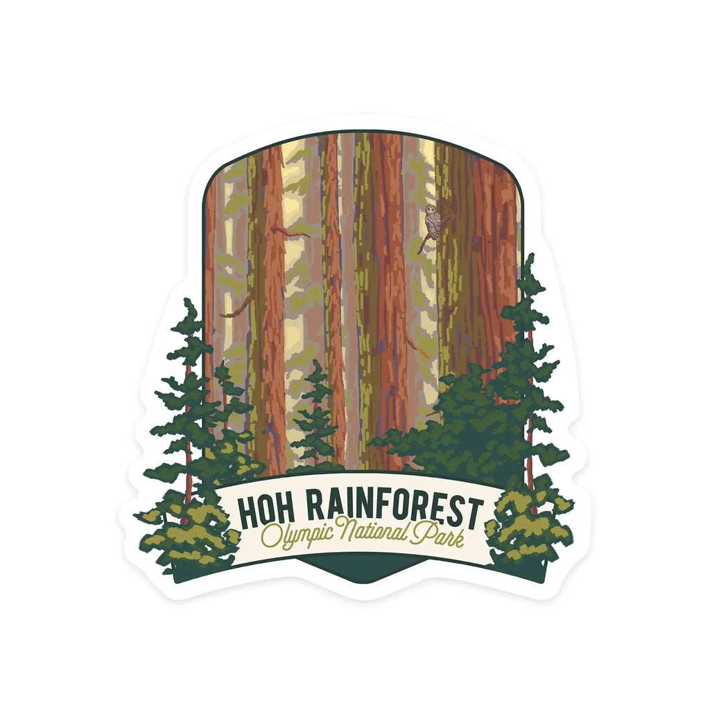Hat Pin HOH Rainforest Lapel Pin - 0.75 Inch Olympic National Park Hike ...