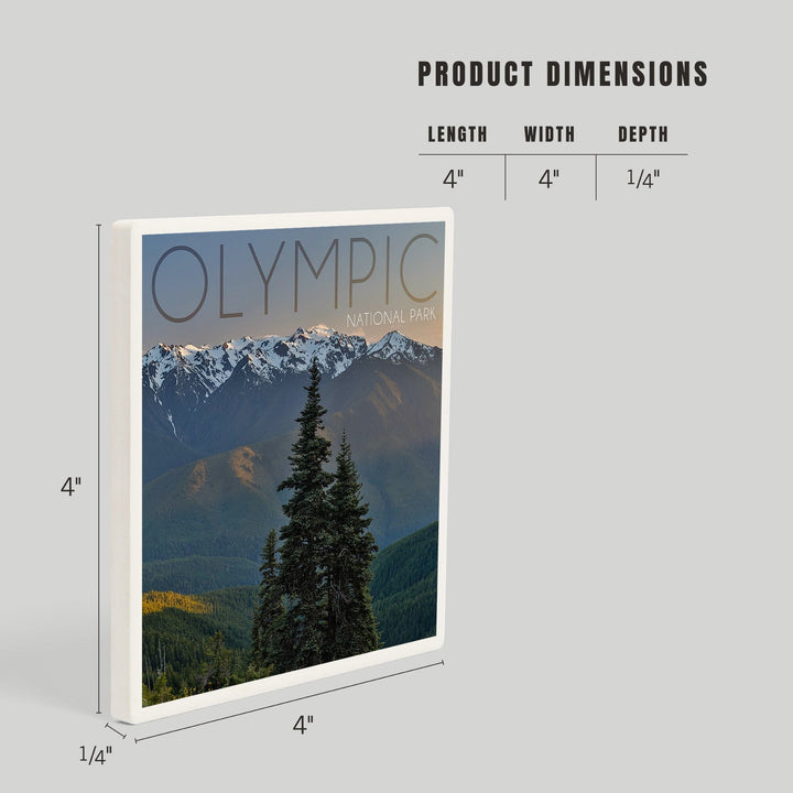 Olympic National Park, Washington, Hurricane Ridge, Coasters Coasters Lantern Press 