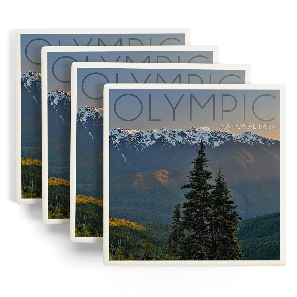 Olympic National Park, Washington, Hurricane Ridge, Coasters Coasters Lantern Press 
