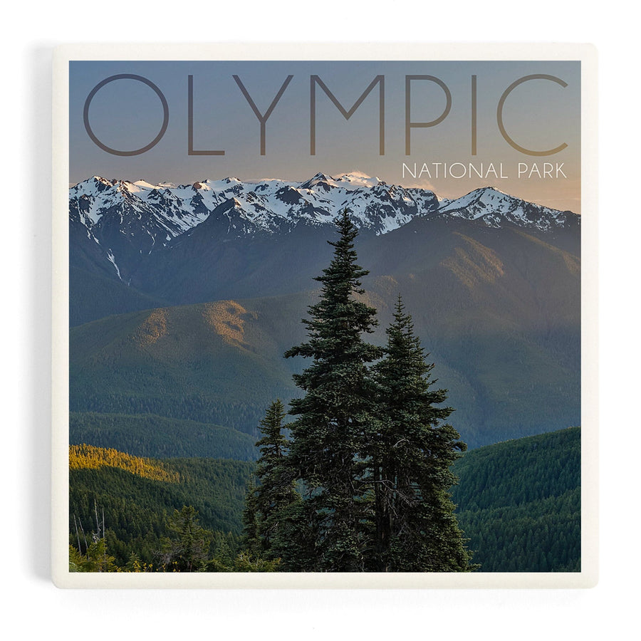 Olympic National Park, Washington, Hurricane Ridge, Coasters Coasters Lantern Press 