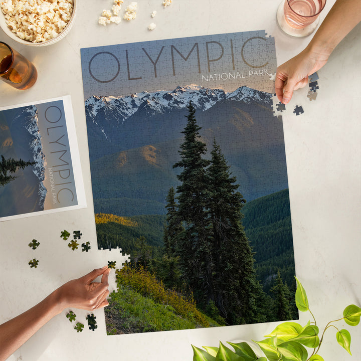 Olympic National Park, Washington, Hurricane Ridge, Jigsaw Puzzle Puzzle Lantern Press 