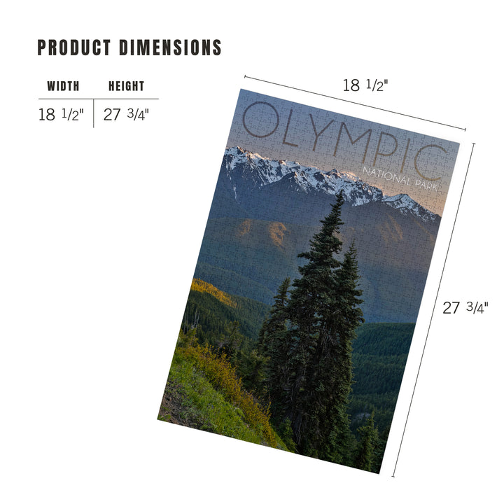 Olympic National Park, Washington, Hurricane Ridge, Jigsaw Puzzle Puzzle Lantern Press 