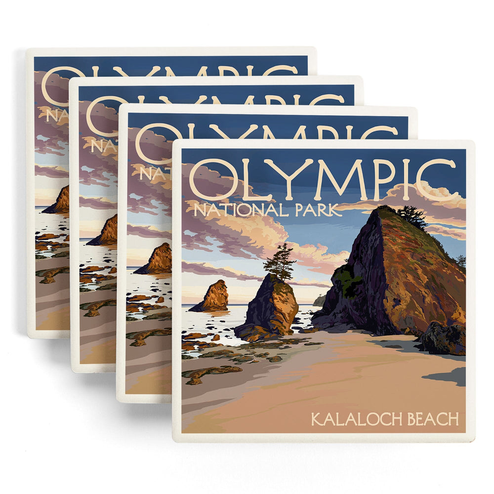 Olympic National Park, Washington, Kalaloch Beach, Coasters Coasters Lantern Press 