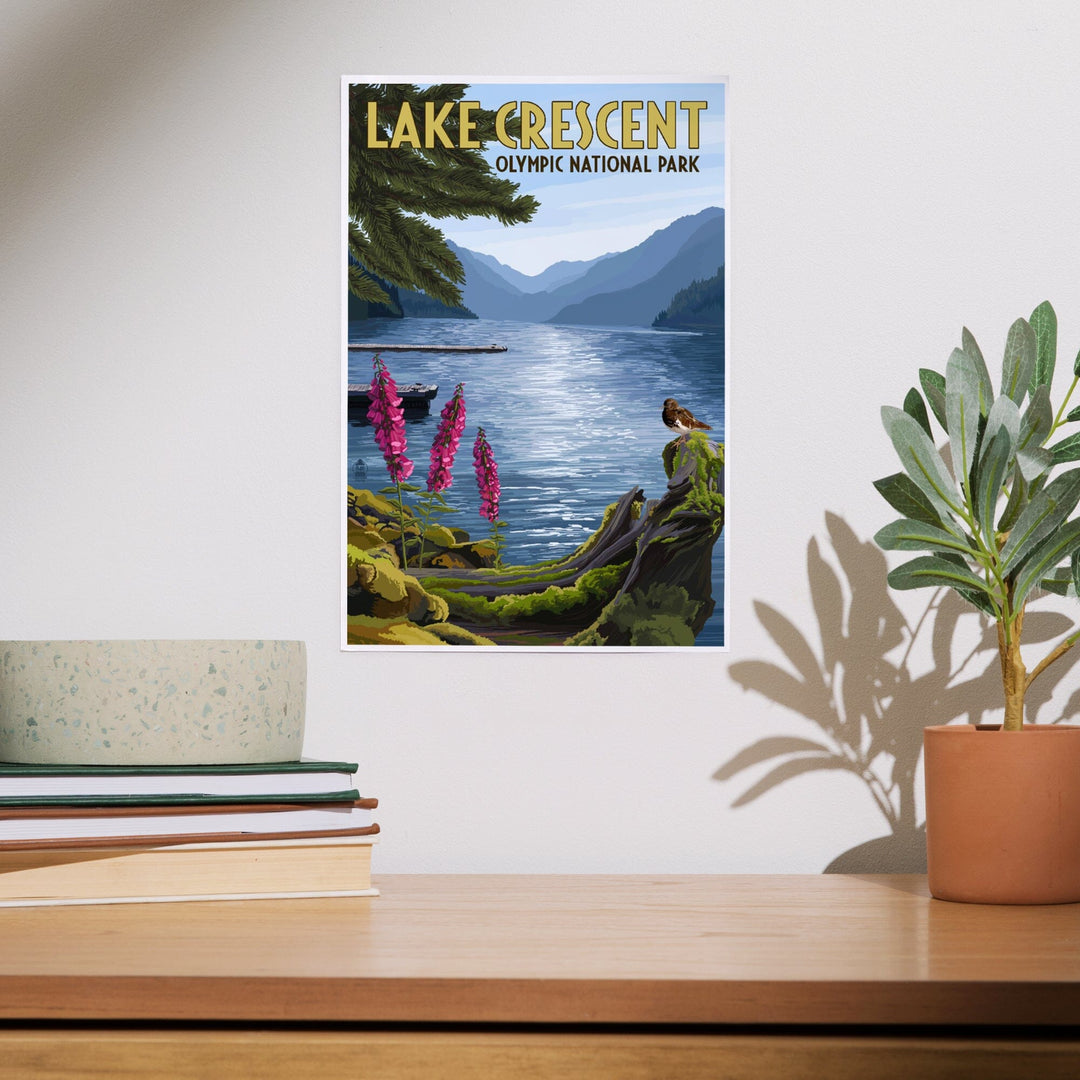 Olympic National Park, Washington, Lake Crescent, Art & Giclee Prints Art Lantern Press 