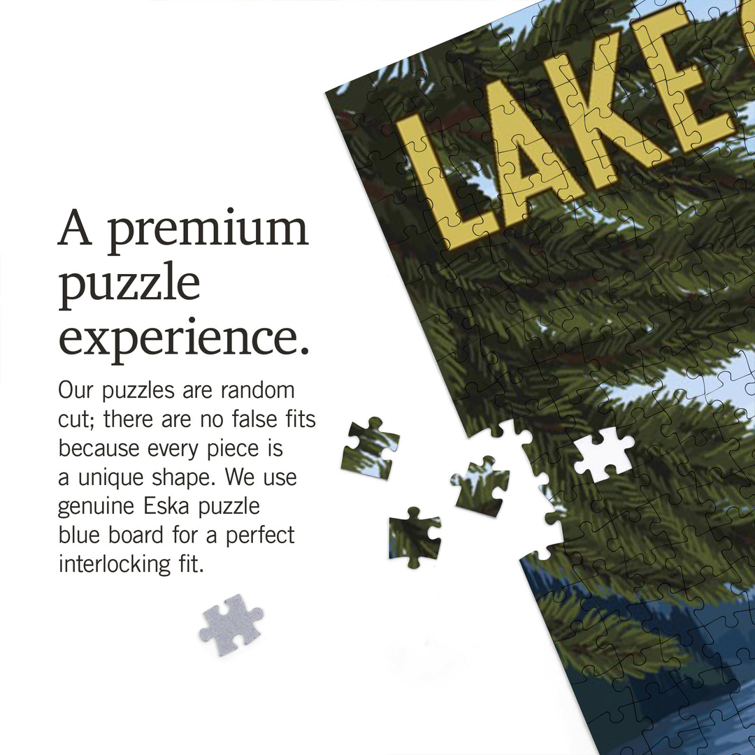 Olympic National Park, Washington, Lake Crescent, Jigsaw Puzzle Puzzle Lantern Press 
