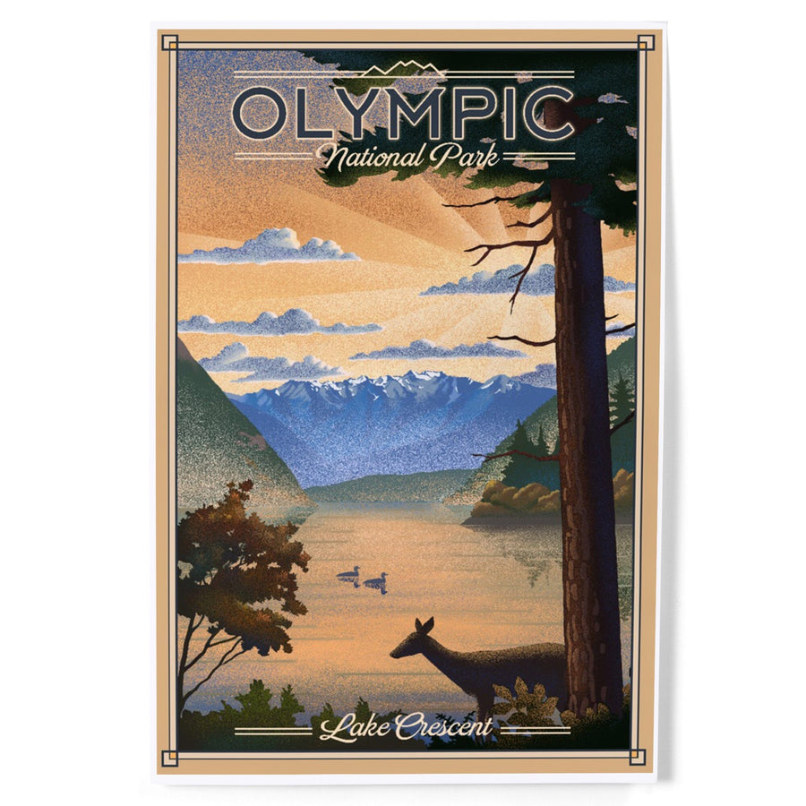 Olympic National Park, Washington, Lithograph, Art & Giclee Prints Art Lantern Press 