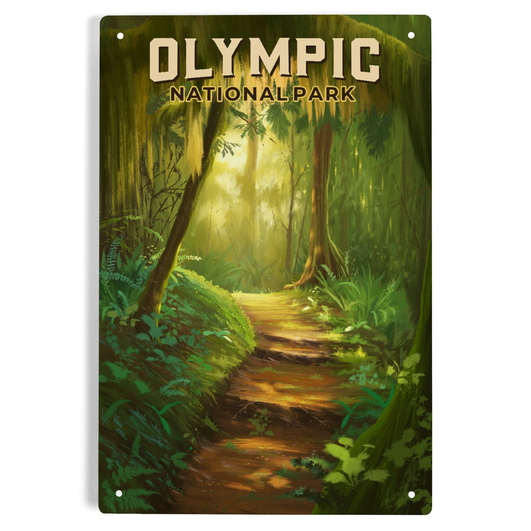 Olympic National Park, Washington, Oil Painting, Metal Signs Metal Lantern Press 