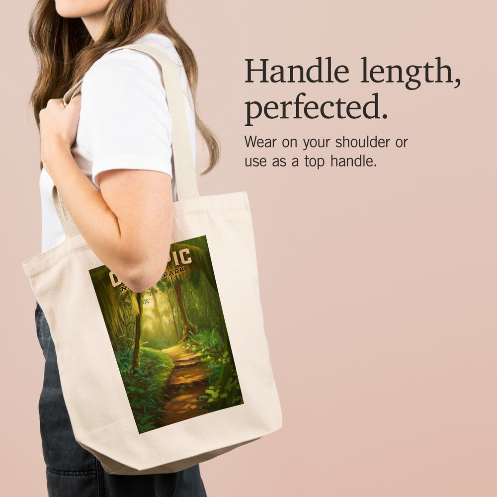 Olympic National Park, Washington, Oil Painting, Tote Bag Totes Lantern Press 