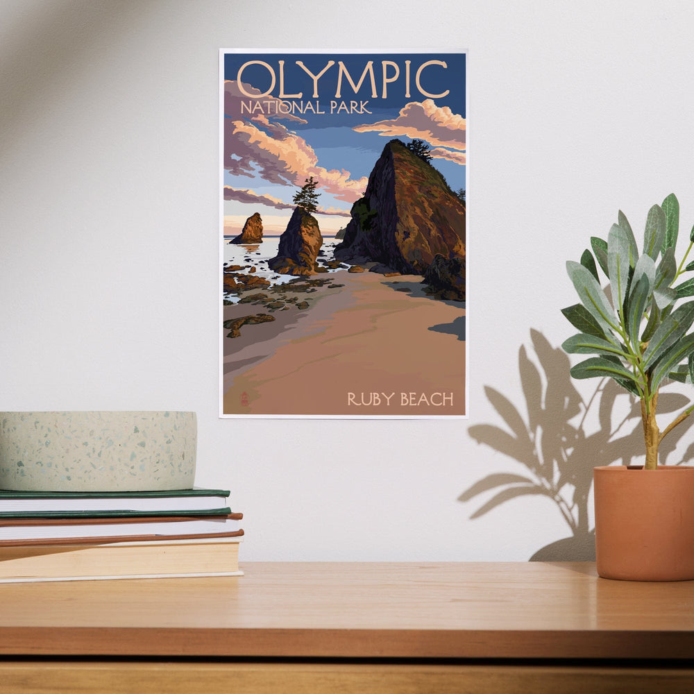 Olympic National Park, Washington, Ruby Beach, Art & Giclee Prints Art Lantern Press 