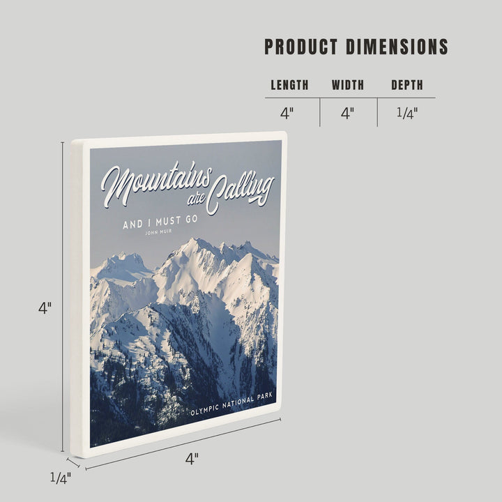 Olympic National Park, Washington, The Mountains are Calling, John Muir Press, Coasters Coasters Lantern Press 