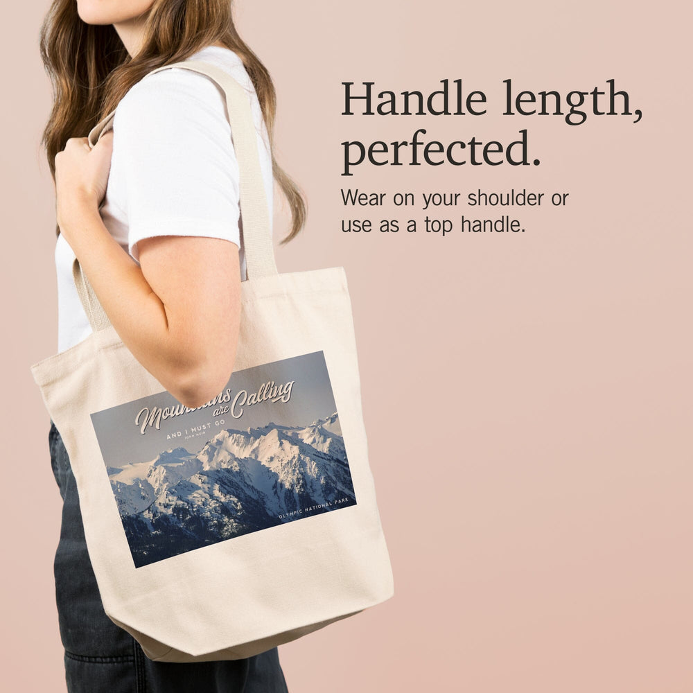 Olympic National Park, Washington, The Mountains are Calling, John Muir Press, Tote Bag Totes Lantern Press 