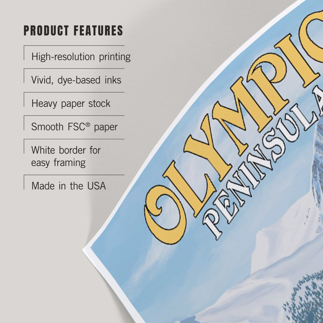 Olympic Peninsula, Washington, Painterly, Humpback Whale Family, Art & Giclee Prints Art Lantern Press 
