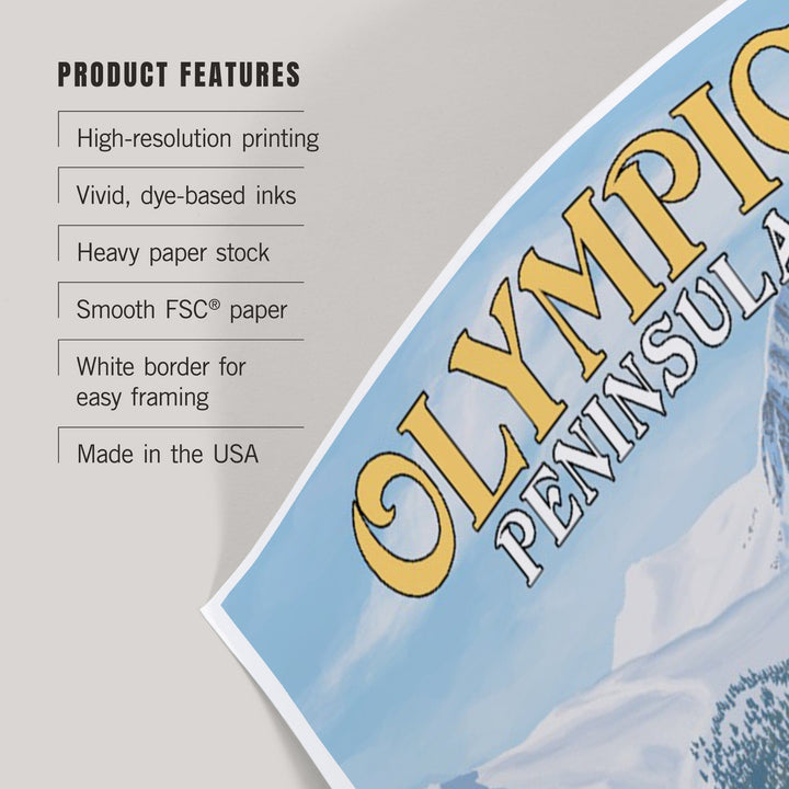 Olympic Peninsula, Washington, Painterly, Humpback Whale Family, Art & Giclee Prints Art Lantern Press 