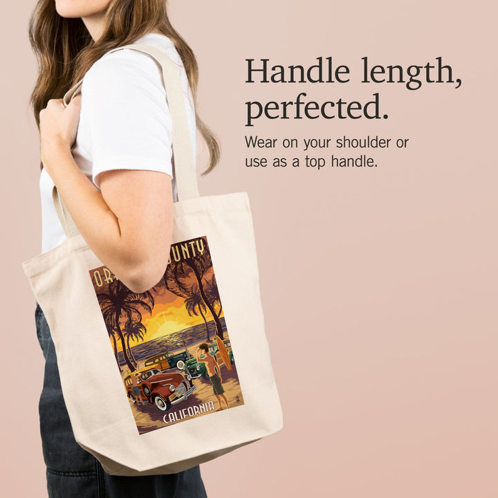 Orange County, California, Woodies and Sunset, Tote Bag Totes Lantern Press 
