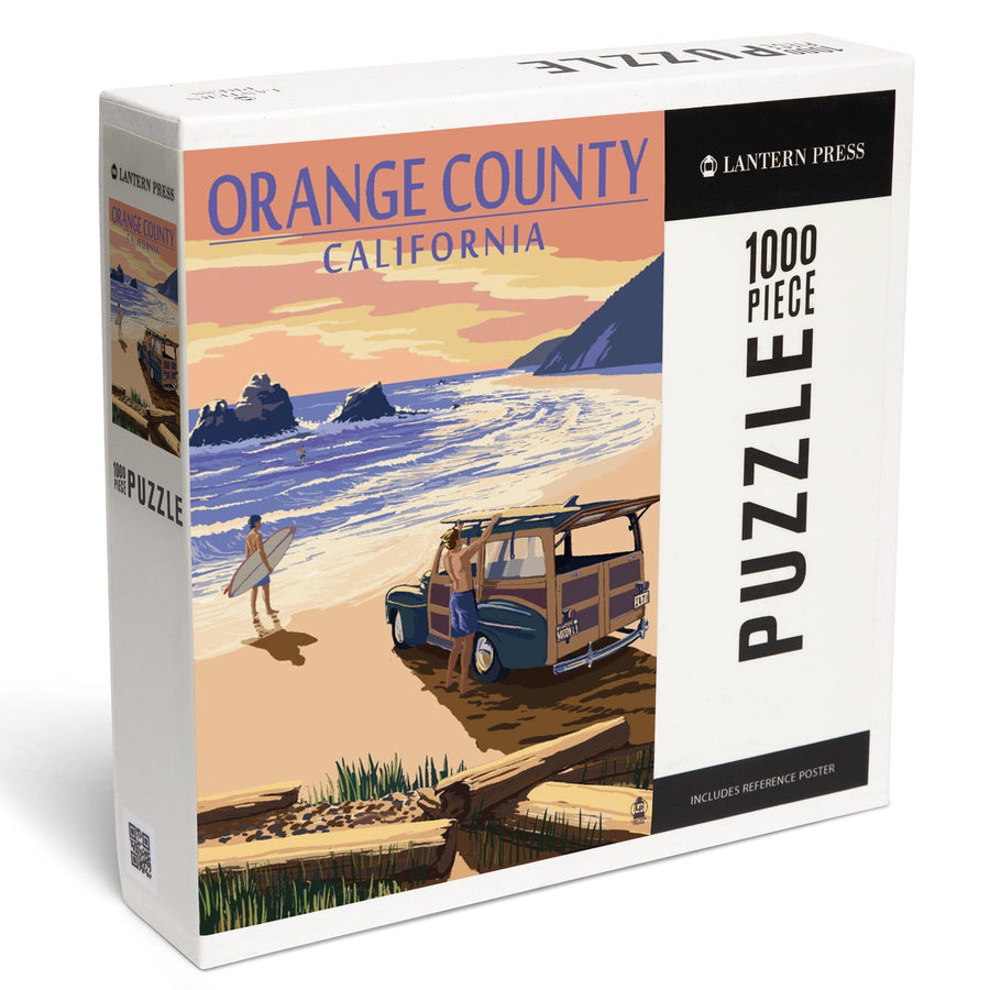 Orange County, California, Woody on Beach, Jigsaw Puzzle Puzzle Lantern Press 