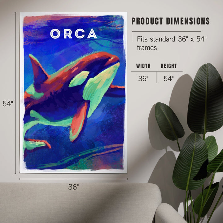 Orca, Vivid Series, Art & Giclee Prints Art Lantern Press 