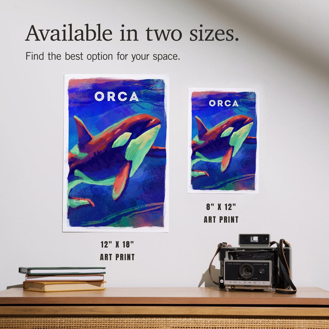 Orca, Vivid Series, Art & Giclee Prints Art Lantern Press 