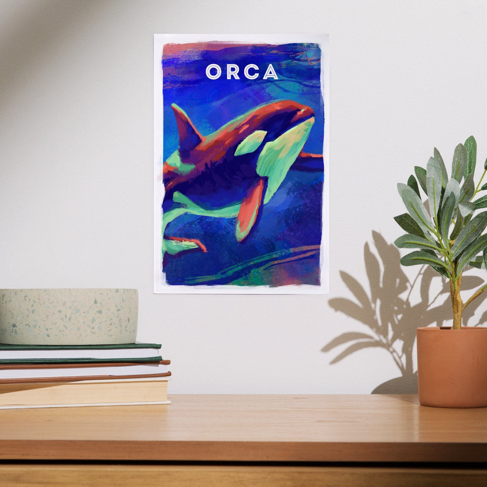 Orca, Vivid Series, Art & Giclee Prints Art Lantern Press 