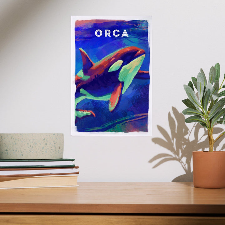 Orca, Vivid Series, Art & Giclee Prints Art Lantern Press 