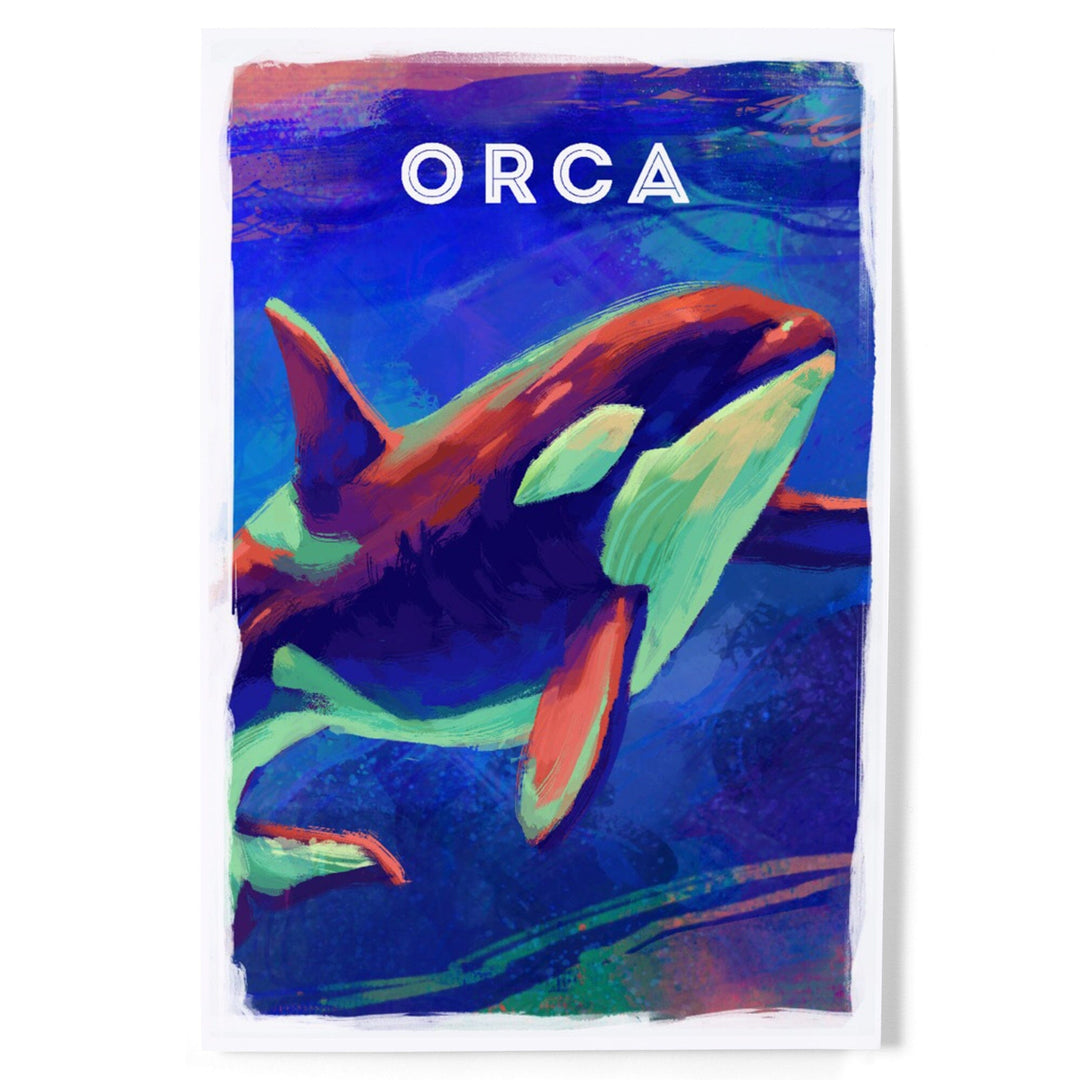 Orca, Vivid Series, Art & Giclee Prints Art Lantern Press 