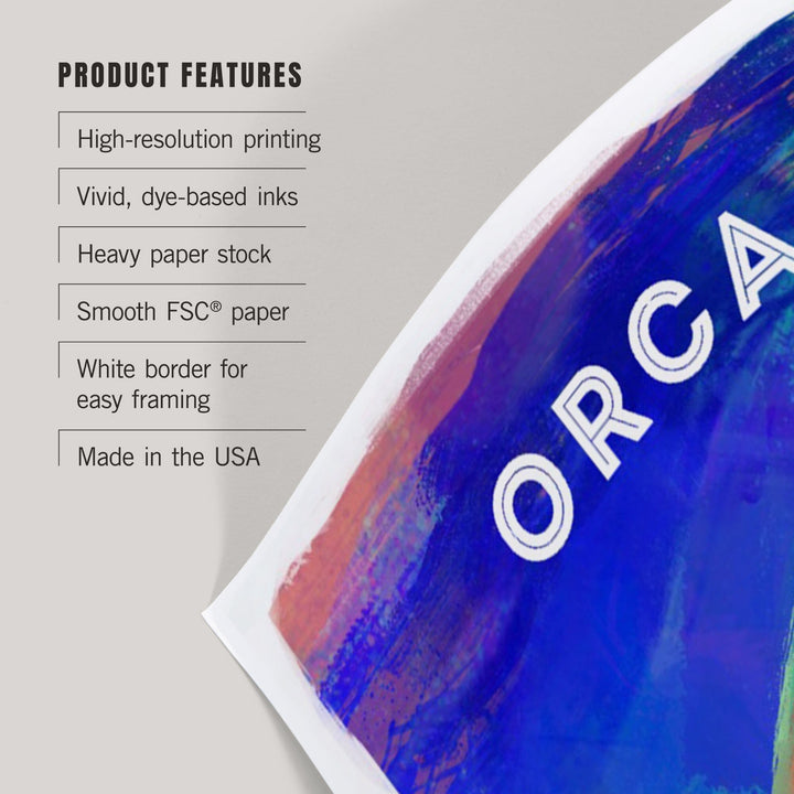 Orca, Vivid Series, Art & Giclee Prints Art Lantern Press 