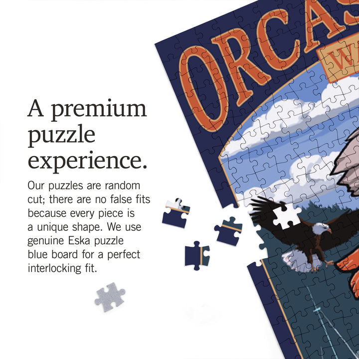 Orcas Island, WA, Destination Sign, Jigsaw Puzzle Puzzle Lantern Press 