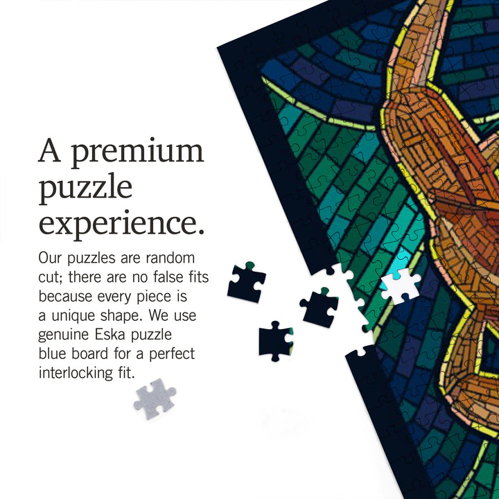 Orcas Island, Washington, Dungeness Crab, Mosaic, Jigsaw Puzzle Puzzle Lantern Press 