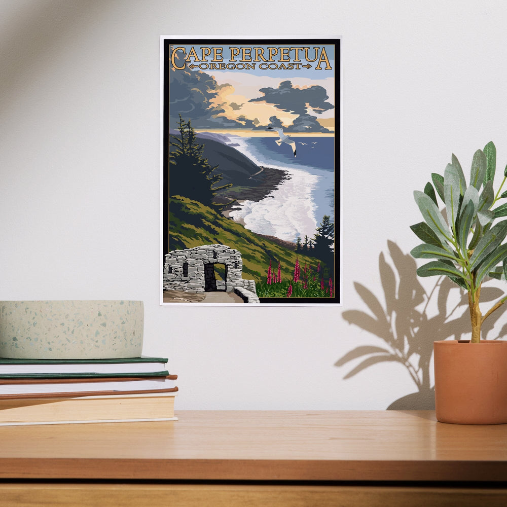 Oregon Coast, Cape Perpetua, Art & Giclee Prints Art Lantern Press 
