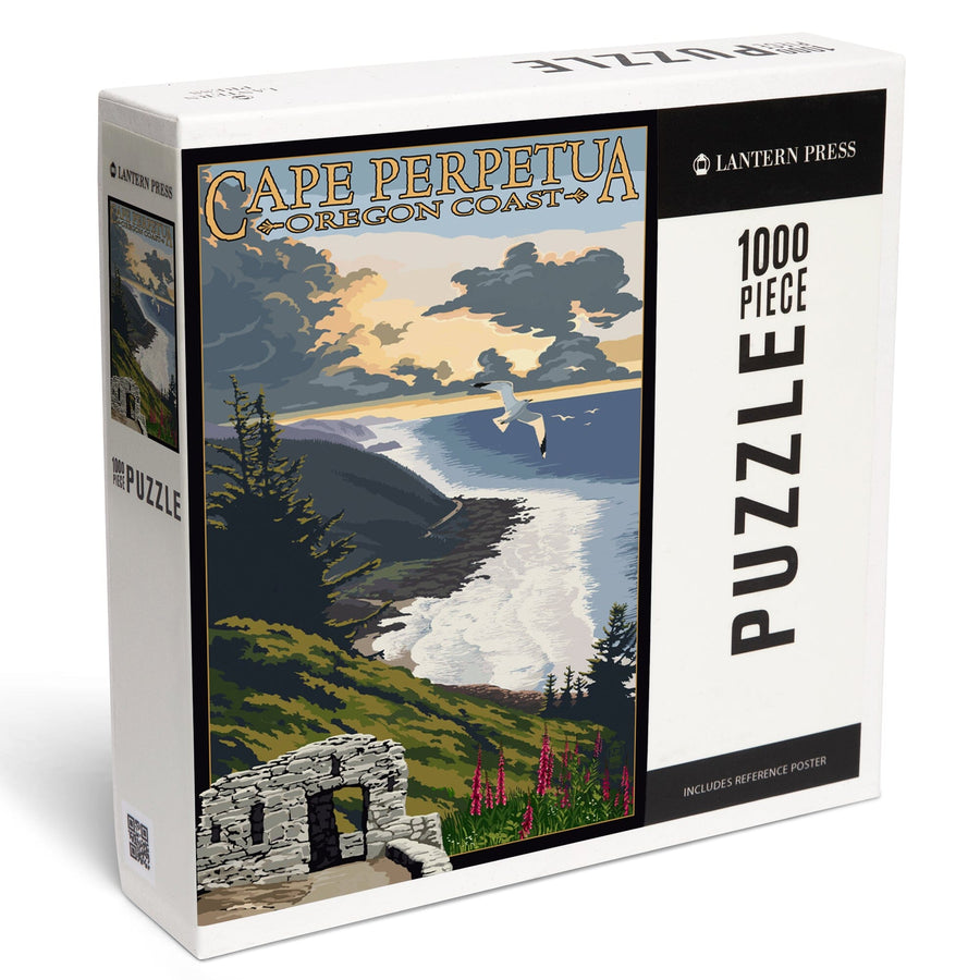 Oregon Coast, Cape Perpetua, Jigsaw Puzzle Puzzle Lantern Press 