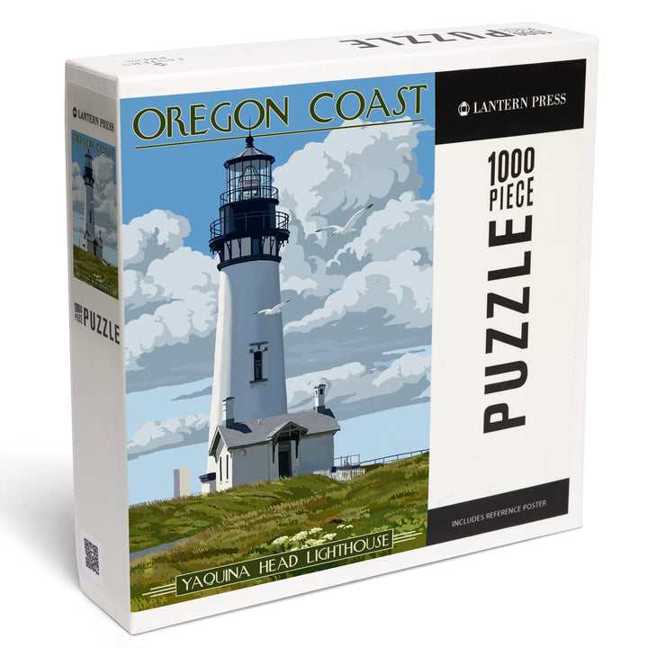 Oregon Coast, Yaquina Head Lighthouse, Jigsaw Puzzle Puzzle Lantern Press 