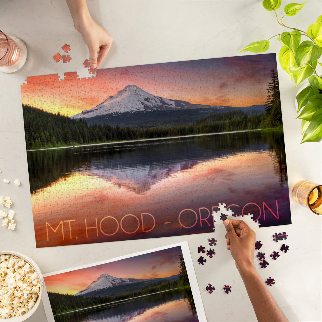 Oregon, Mt. Hood, Jigsaw Puzzle Puzzle Lantern Press 