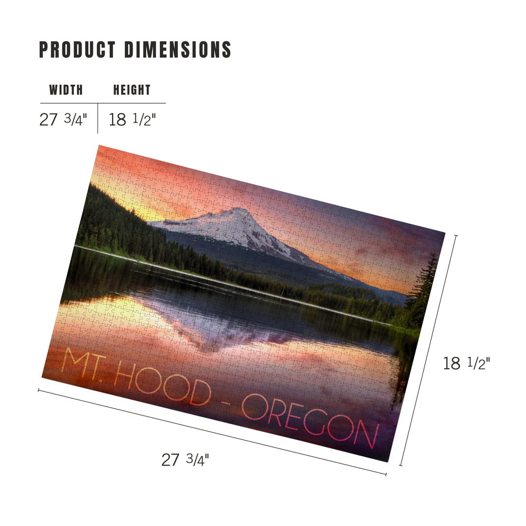 Oregon, Mt. Hood, Jigsaw Puzzle Puzzle Lantern Press 
