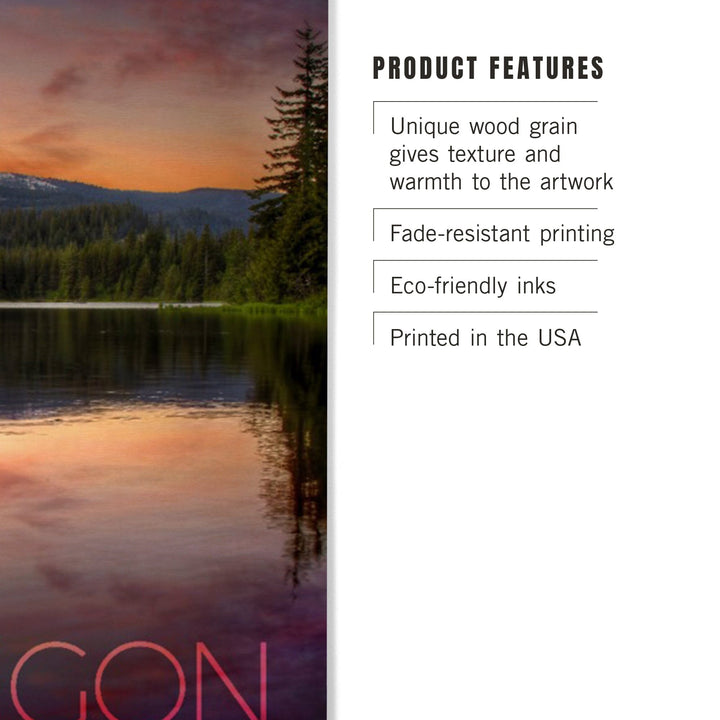 Oregon, Mt. Hood, Lantern Press Photography, Wood Signs and Postcards Wood Lantern Press 