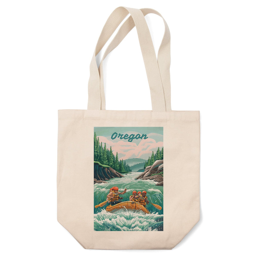 Oregon, Seek Adventure, River Rafting Totes Lantern Press 