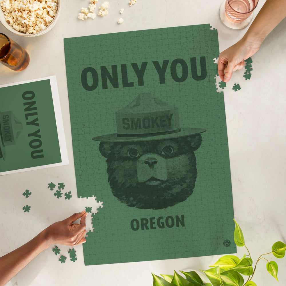 Oregon, Smokey Bear, Only You, Jigsaw Puzzle Puzzle Lantern Press 