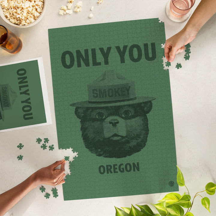 Oregon, Smokey Bear, Only You, Jigsaw Puzzle Puzzle Lantern Press 