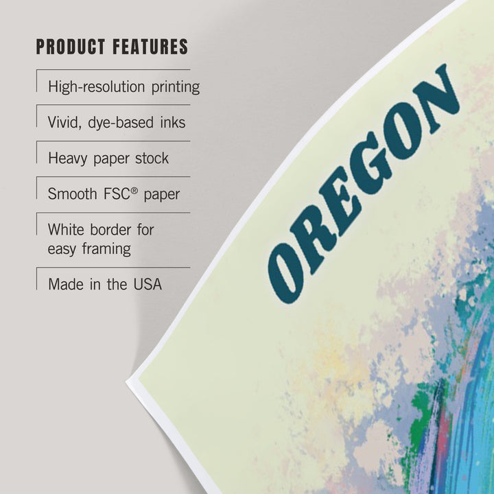 Oregon, Vitamin Sea, Coastal Series, Surfer Girl, Art & Giclee Prints Art Lantern Press 