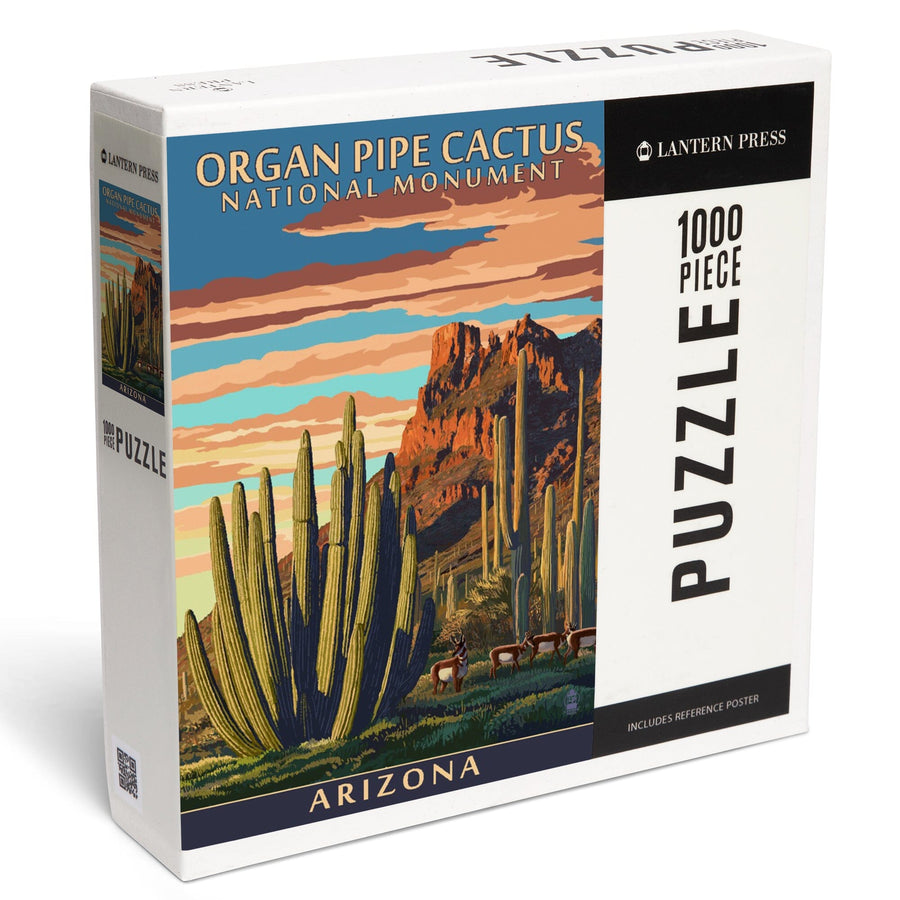 Organ Pipe Cactus National Monument, Arizona, Jigsaw Puzzle Puzzle Lantern Press 